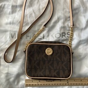 Michael Kors signature cross body purse